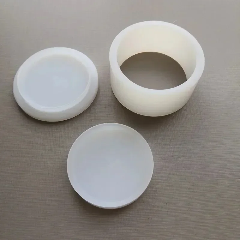 Silicone soap molds aluminium bath bomb molds professional shampoo bar mold press bath bomb mold circle handmade soap with storage box nylon grind soap available 50-100g