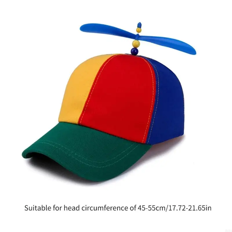 MXMA Child Propeller Baseball Caps Dopamine Look Harajuku Duckbill Caps for Outdoor