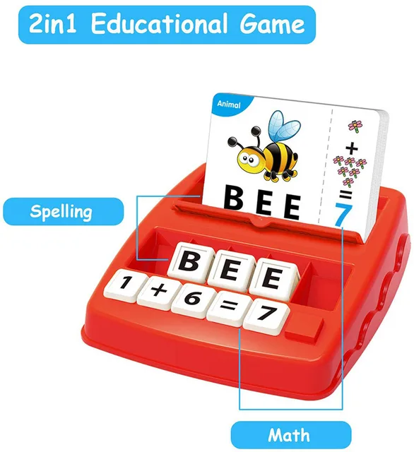 Children's educational toys supporting alphabet arithmetic games for boys girls 4-12 years old gift toys early education tools 2