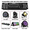 Yiflamefly AC 100-240V Black Grand Console DMX and MIDI Operator 192 Channel Light Controller for Live Concerts KTV DJs Clubs 4