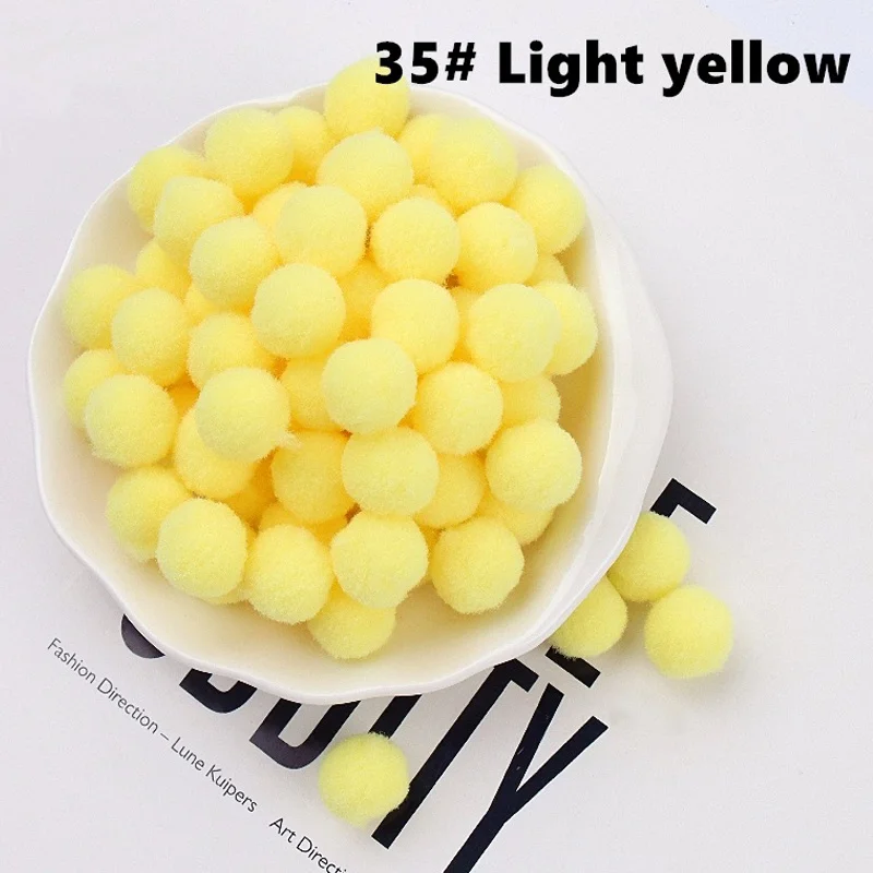 Fluffy Soft Pom Poms Plush Pompom Ball 8/10/15/20/25/30mm DIY Crafts Pompones Children's Toys Handmade DIY Sewing Craft Supplies 