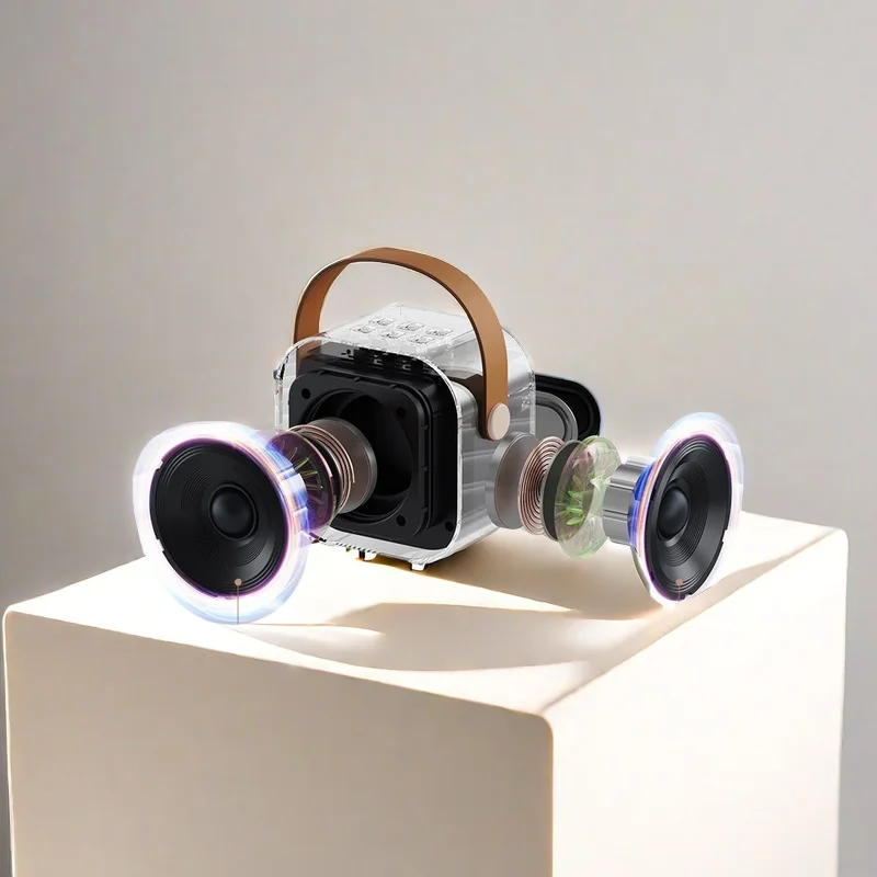 Wireless Microphones Machine KTV DSP System Bluetooth Speaker HIFI Stereo Surround For Kids And Adults Party Gift