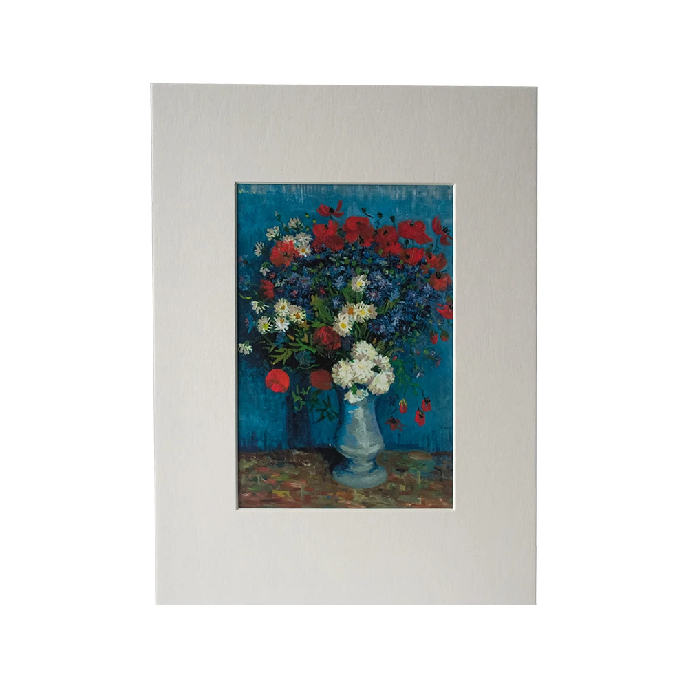 Wall Art Decors Poster Cartone Picture Vaso Con Cornflowers E Poppies Giclée Wall Art Gift Incorniciato Home Decor Painting