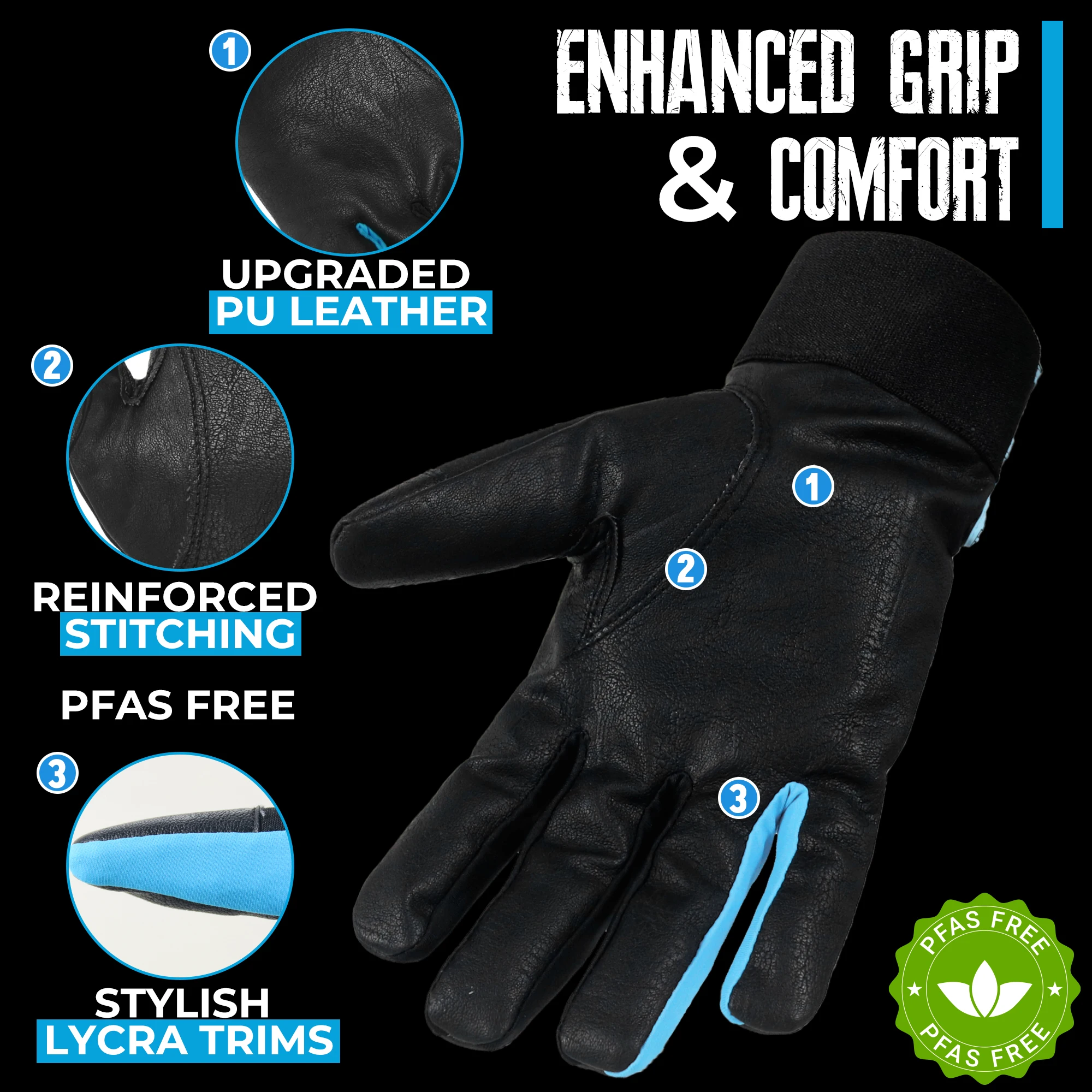 Insulated Work Gloves Thermal Winter Gloves Waterproof for Men Warm Cold Weather