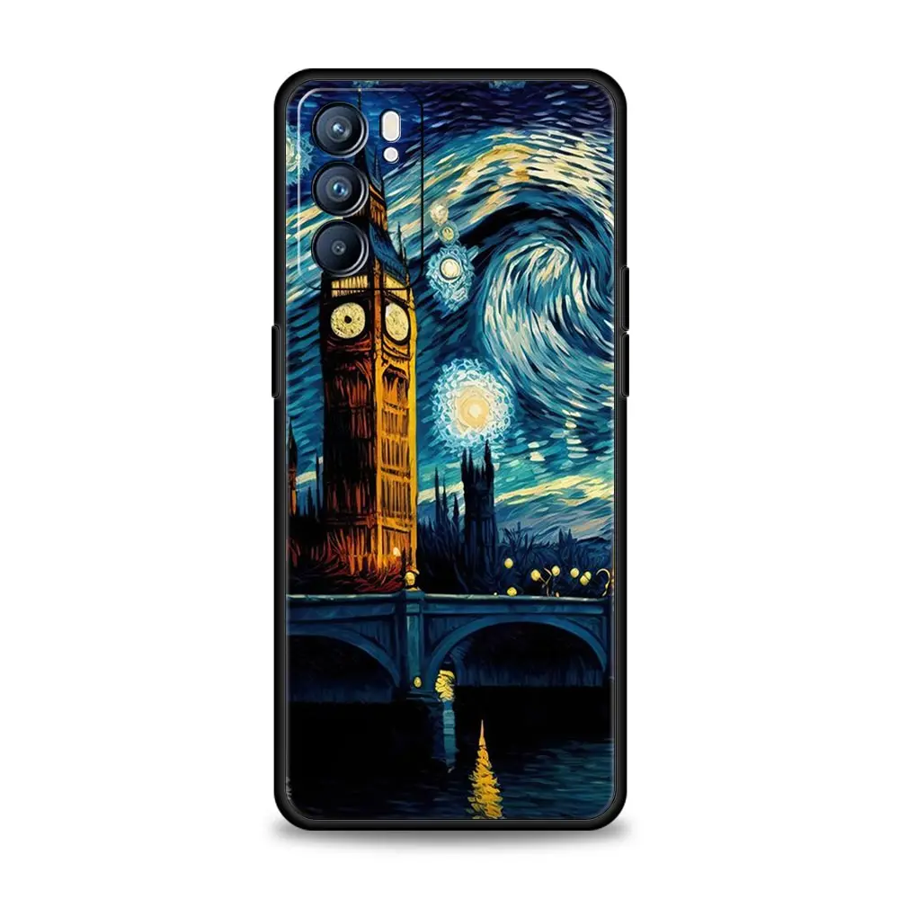 Starry Night Van Gogh Artistic Phone Case Cover