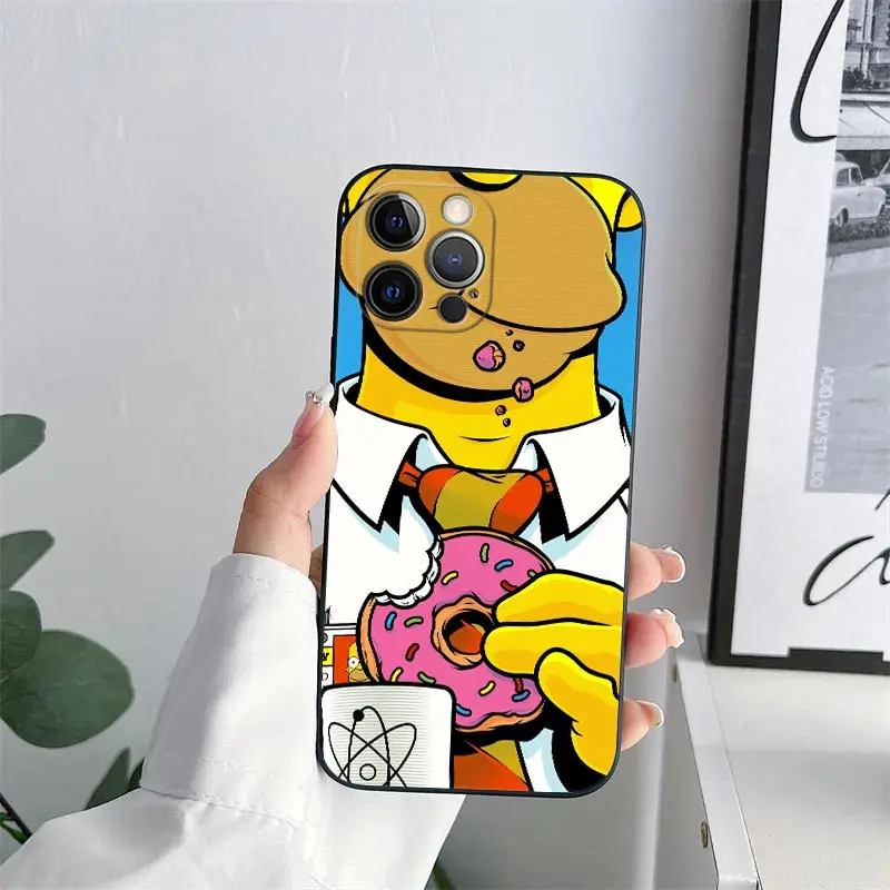 Cartoon Homer-Simpson Silicone Phone Case Cover