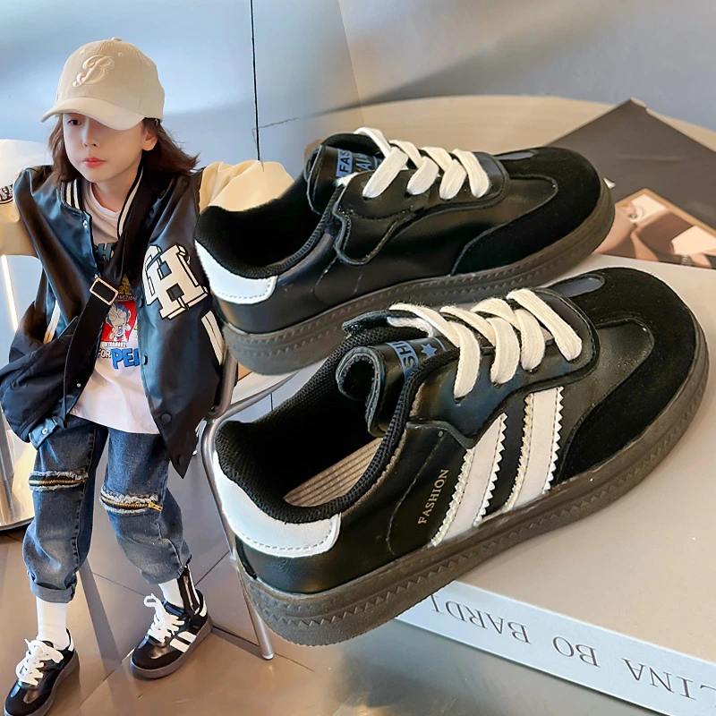 Kids Sneakers Black Children's Casual Shoes Autumn White Boys' and Girls' Sneakers Middle and Large Children's Fashion Non-slip Sneakers kids sneakers sports shoes kids sports shoes kids shoes