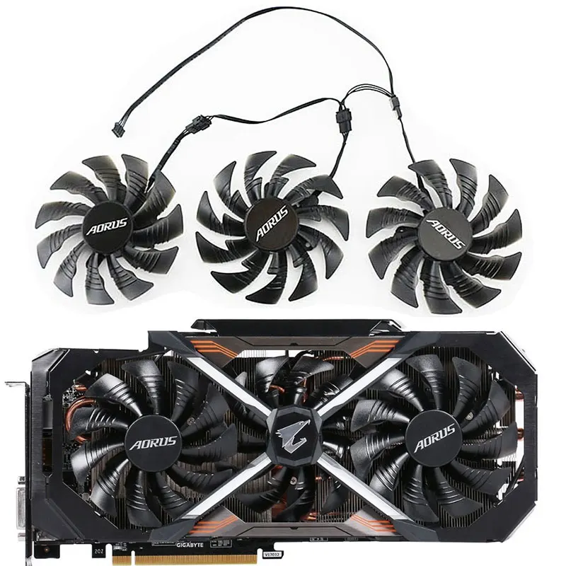 Ventola Gpu Originale 95Mm T129215Bu Aorus Gtx 1080, Per Gigabyte Aorus Gtx 1070 1080 1080Ti Xtreme Edition Ventola Di Raffreddamento Della Scheda Gra