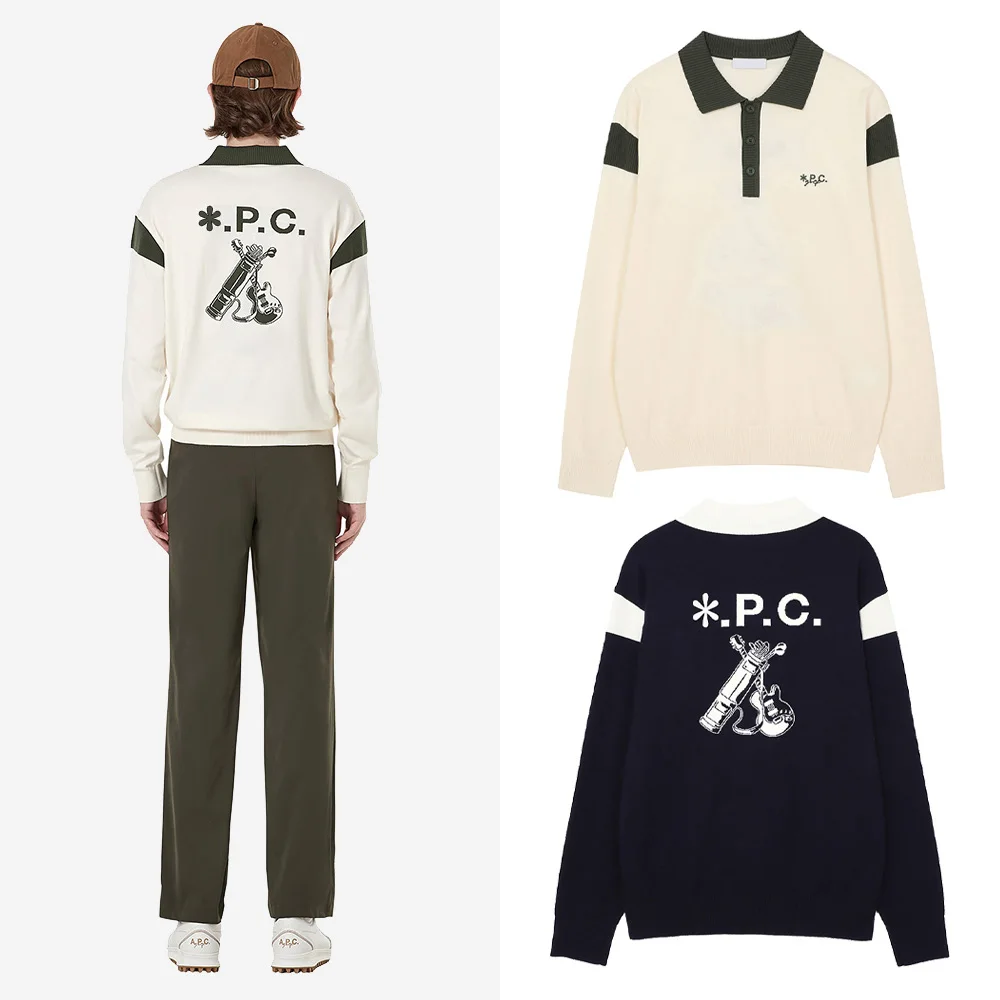 

"Luxury New Men's Pullover! Outdoor Sports Golf Knitted Sweater, Unique and Simple Design, Avant-garde, Korean Style!"