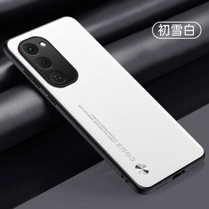Luxury PU Leather Skin-Feel Shockproof Phone Case in Silicone