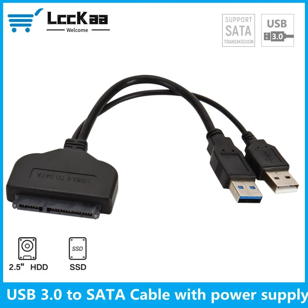 

USB SATA Cable Sata 3 To Usb 3.0 Adapter Computer Cables Connectors Usb Sata Adapter Cable Support 2.5 Inches Ssd Hdd Hard Drive