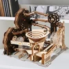 3D Wooden Puzzle Marble Run Set DIY Assemble Mechanical Model Building Kits STEAM Educational Toys for Adult Kids Birthday Gifts 2