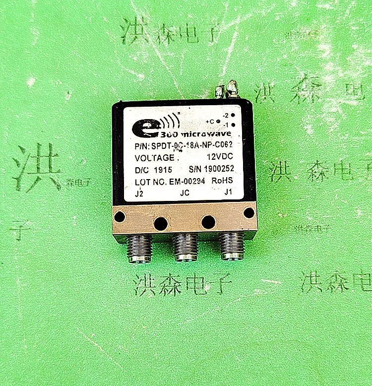 

E360 SPDT-0C-18A-NP-C062 12V 18GHz SPDT RF SMA RF микроволновый коаксиальный переключатель