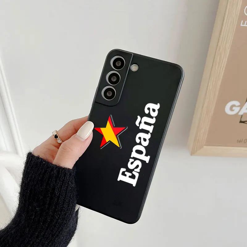 Spain Flag-Inspired Red and Yellow Line Phone Case Cover