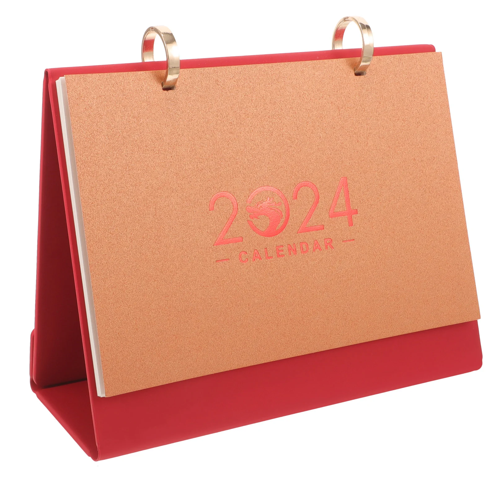 

2024 г., настольное украшение с двумя кольцами, календарь, праздничный Декор на весну, декоративный деловой