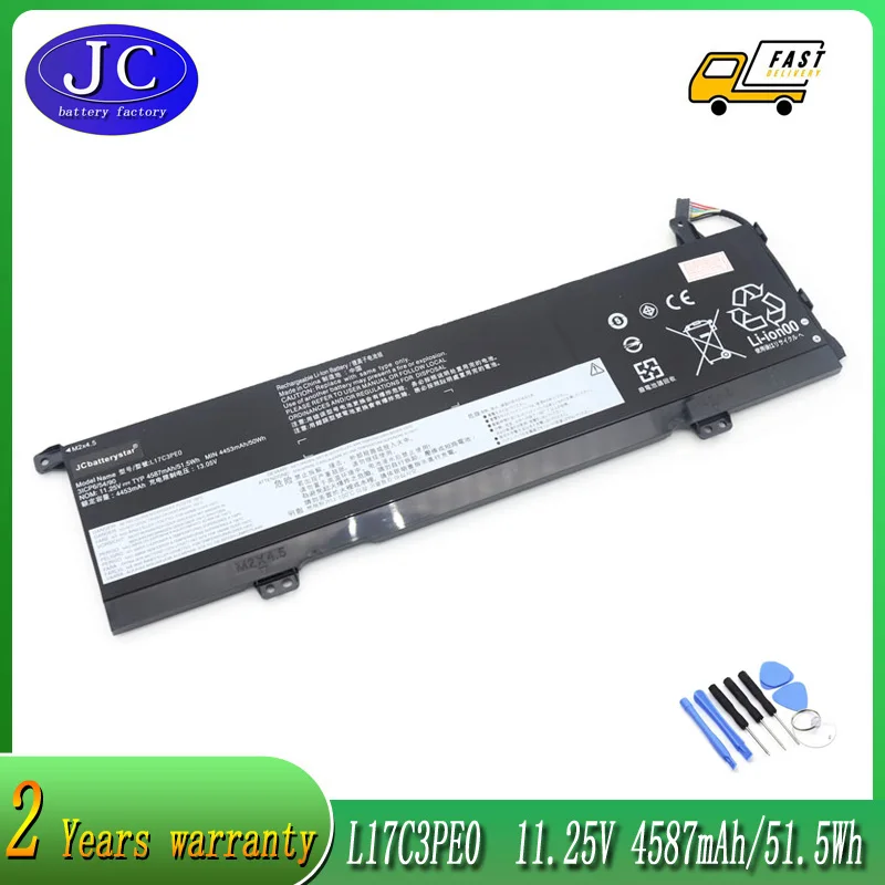 JCLJF Новый L17C3PE0 L17L3PE0 5B10Q39196 5B10Q39197 Аккумулятор для ноутбука Lenovo Yoga 730-13IKB 15IWL 15IKB 81CU003XMZ 81JS002