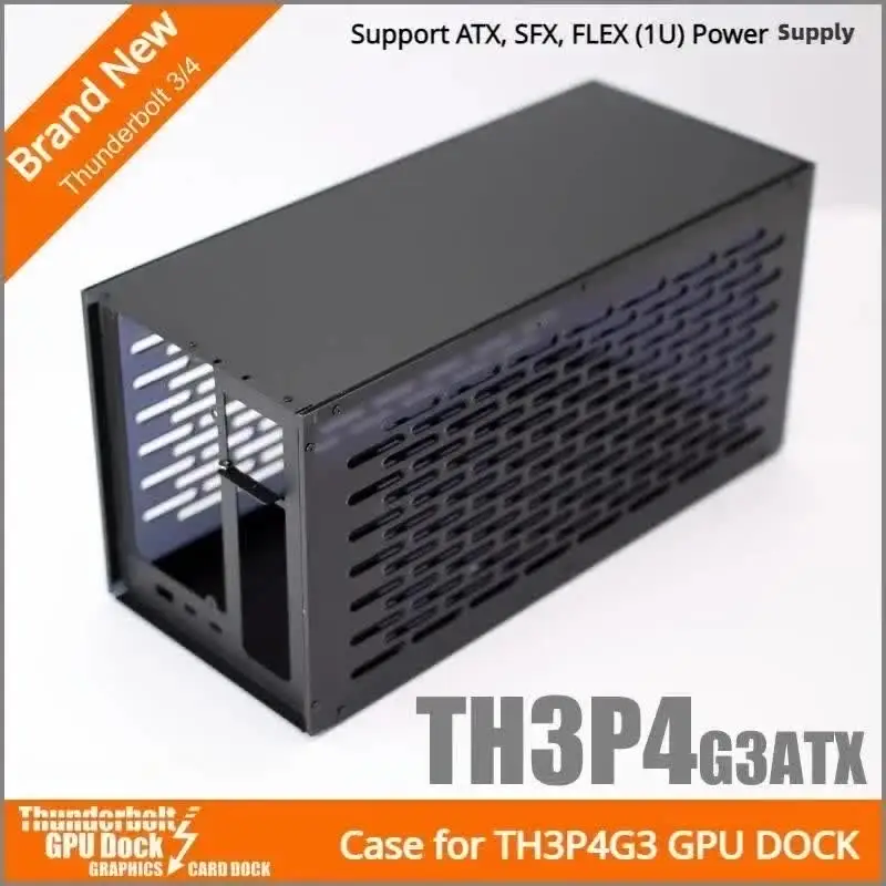eGPU TH3P4G3 85W版 専用ケース RX6600 セット Aluminum Case for TH3P4G3 Thunderbolt3/4 ATX SFX GPU