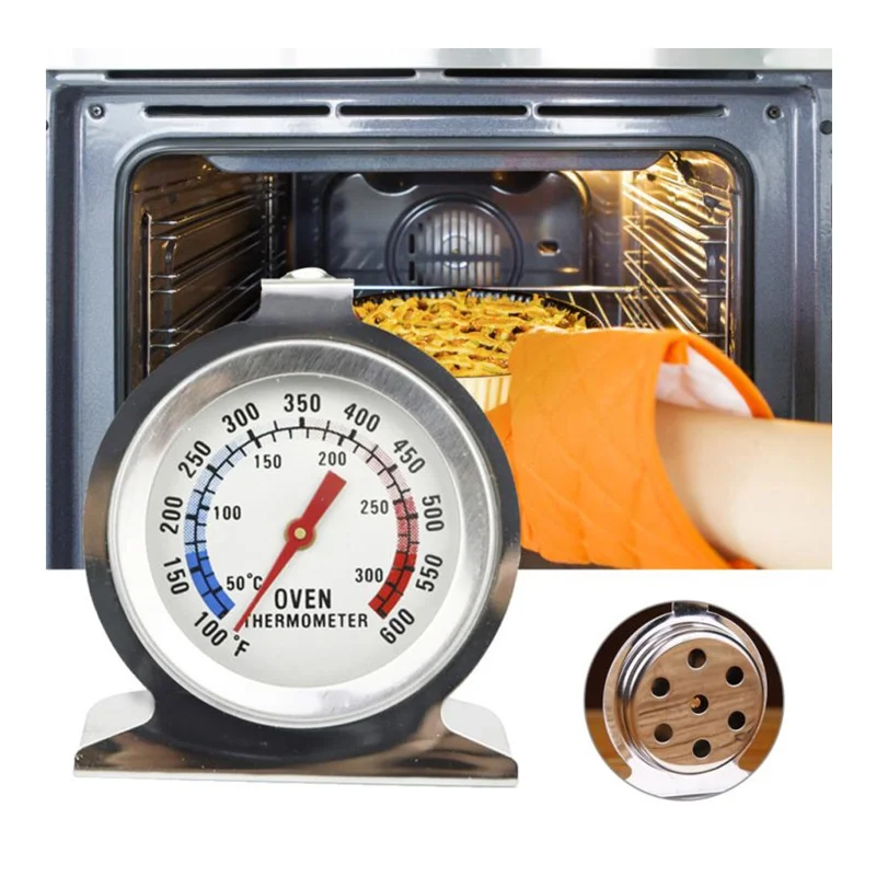 30pcs Stainless Steel Oven Thermometer Base Type Oven Thermometer (50-300 Degrees) Cj07084