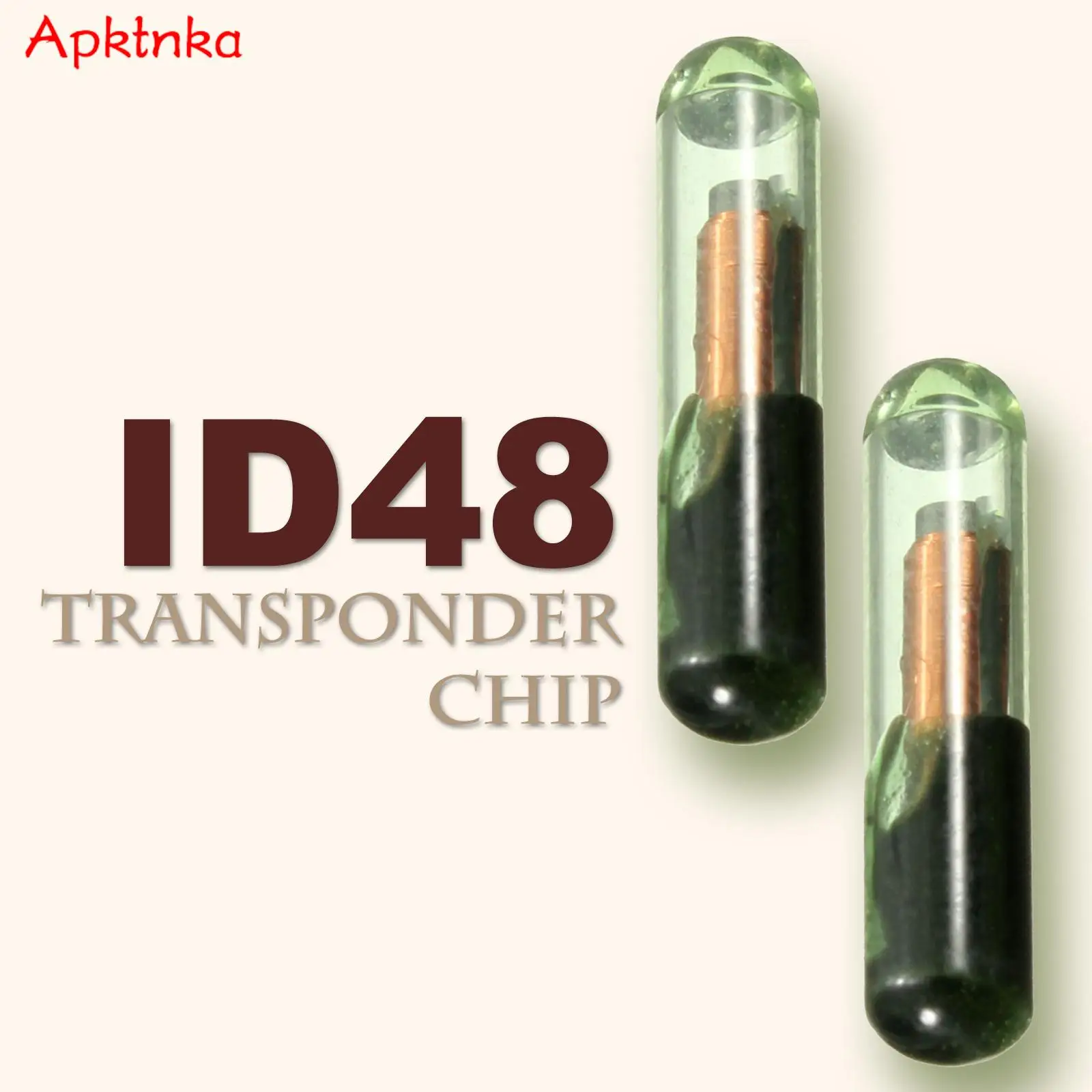Car Key Transponder Replacement Transponder ID48 CAN Bus Crypto Glass Chip  - Fits VW, Audi, Seat, Skoda Vehicles Transponder Chip