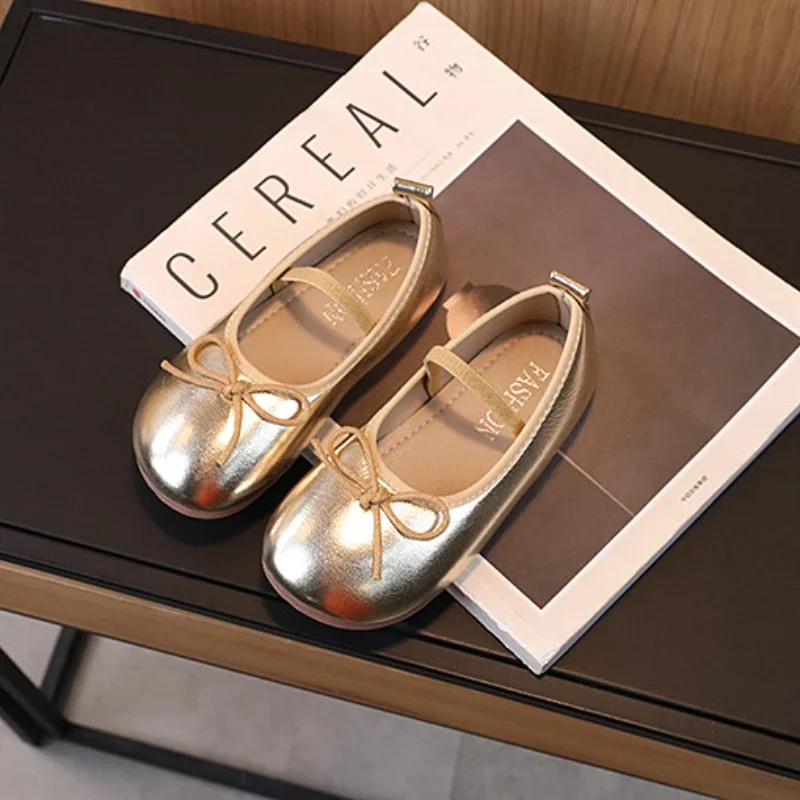 Girls Leather Casual Flats Shoes