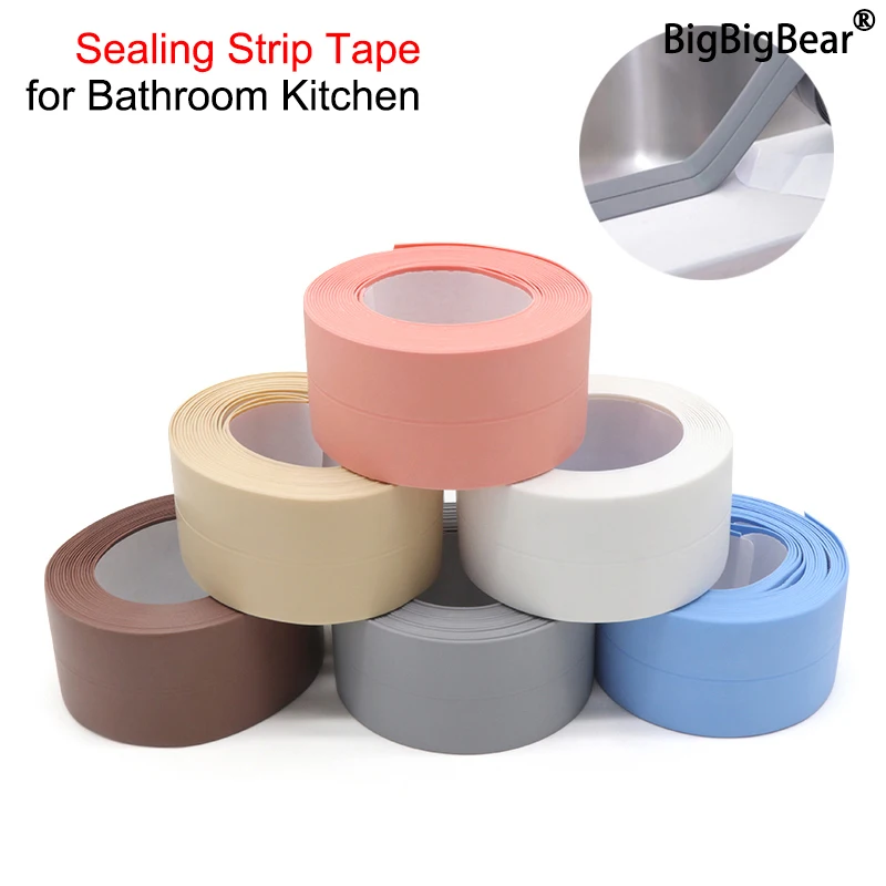 1-3rolls-Shower-Bath-Sealing-Tape-Strips-for-Bathroom-Kitchen-Seal ...