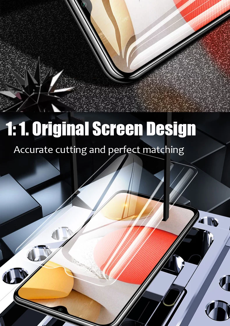 3-teilige Displayschutzfolien für Samsung Galaxy A22 A02S A12 A13 A33 A32 A52 A72 auf Samsung A53 A23 A73 A54 A55 A56 5G gehärtetes Glas – Detail 5