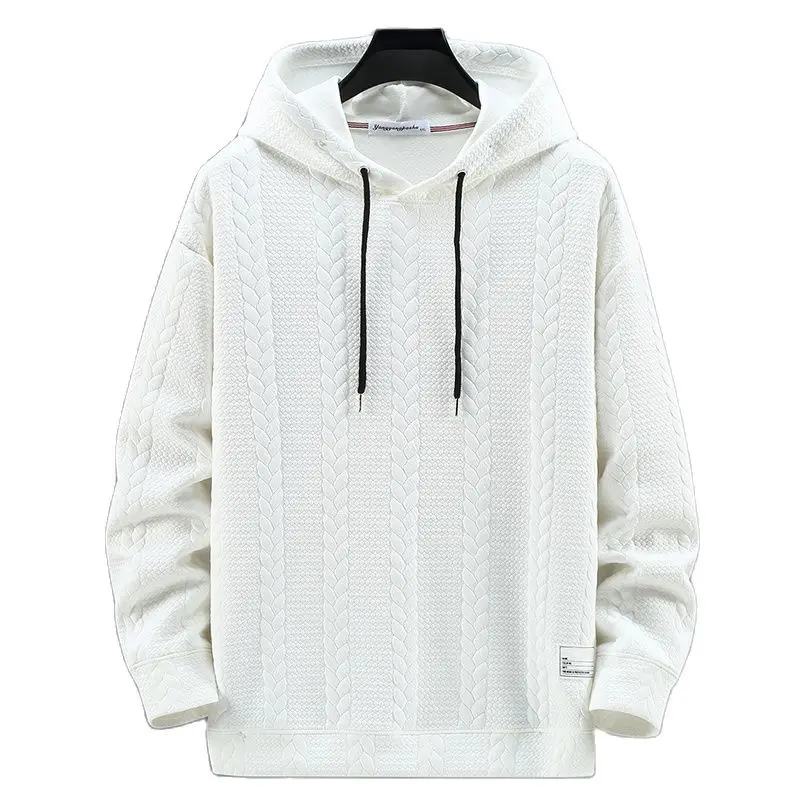 

2023 Autumn New Men Casual Sweatshirts Oversize Hooded Basic Wardrobe Essentials Solid Color Comfortable Pullover Plus Size 10XL