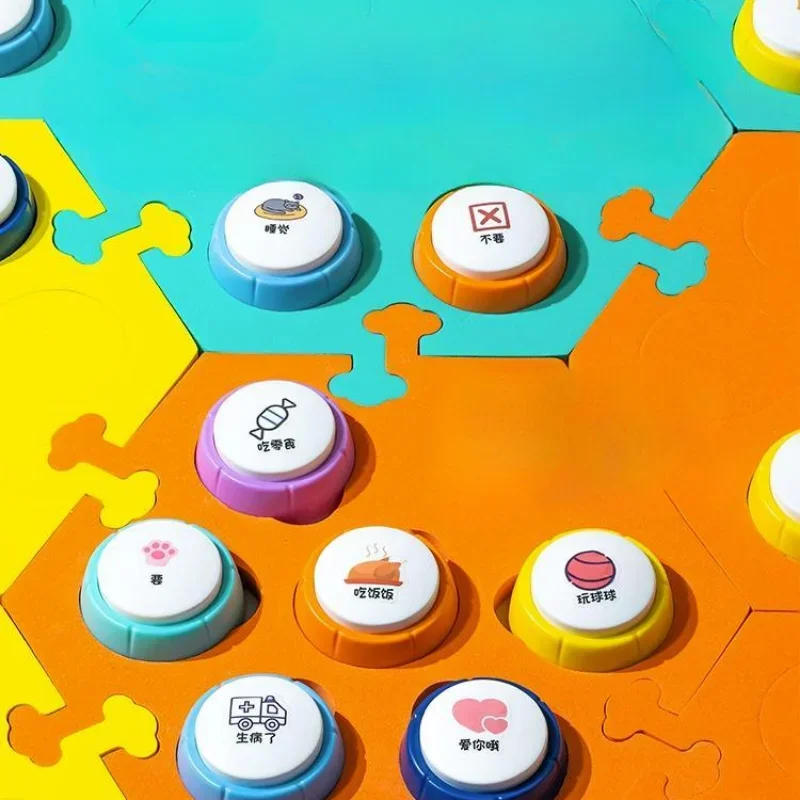 Botón de comunicación para perros, grabadora de voz para gatos, entrenamiento con voces, clickers