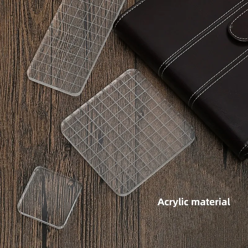 Acrylic Stamp Block Clear High Transparency for Transparent Seal Stamp DIY Scrapbooking Photo Album Decorative