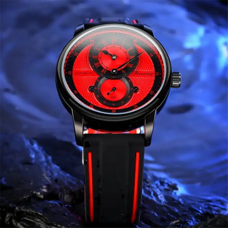 Forsining Orologio meccanico retrò da uomo Orologi automatici