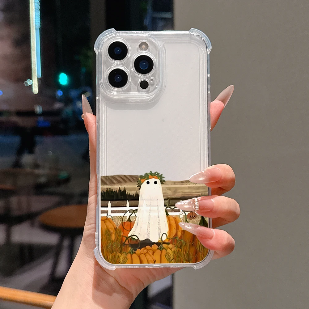 Comical Halloween Ghost Shockproof Phone Case