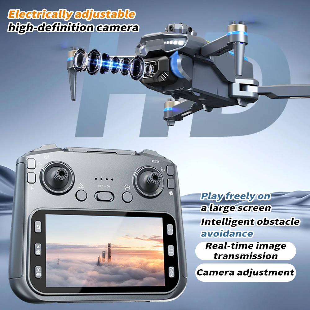Drone Lenovo AE19 8K Professionale con Doppia Fotocamera 4K HD, Evitamento Ostacoli a 360°, Quadricottero Brushless con Telecomando, Regalo per Bambini - Image 3