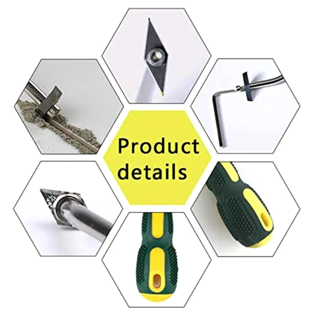 9Pcs Professional Ceramic Tile Grout Remover Tungsten Steel Tiles Gap Cleaner Drill Bit for Floor Wall Seam Cement Tool Dropship 6
