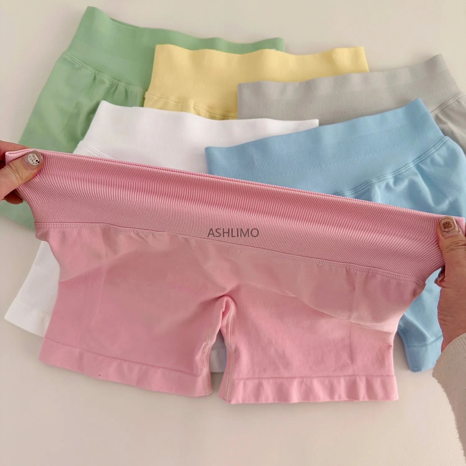 Sports Shorts Running Shorts Yoga Shorts Workout Shorts Seamless Shorts Women Scrunch Bum Gym Shorts Low Ribbed Band Seamless Yoga Workout Biker Short Stretch Fitness Short