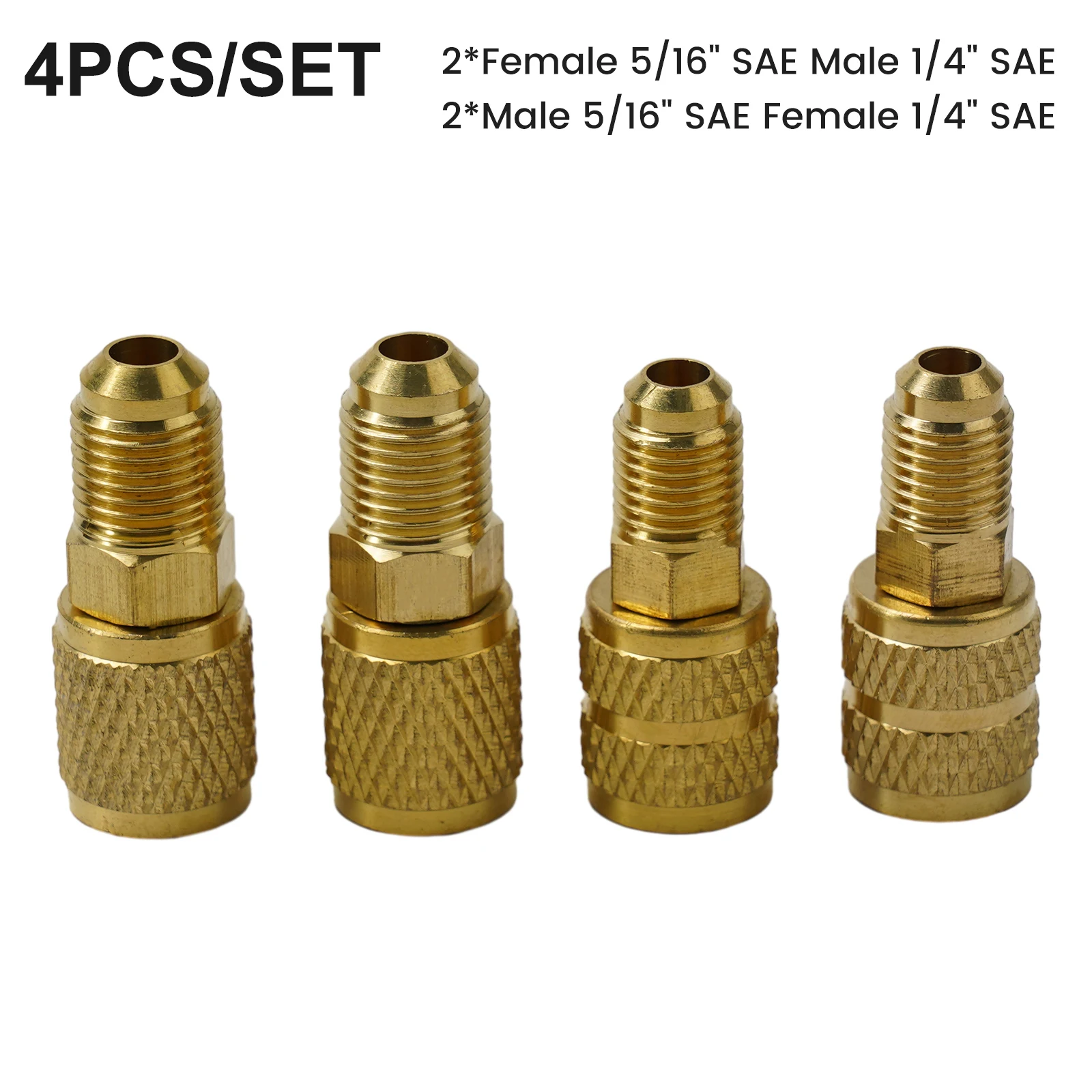

R410a Adapter 5/16 SAE F Quick Couplers To 1/4 SAE M Flare 5/16 SAE M To 1/4 SAE For Air Conditioning Adapter Quick Coupling