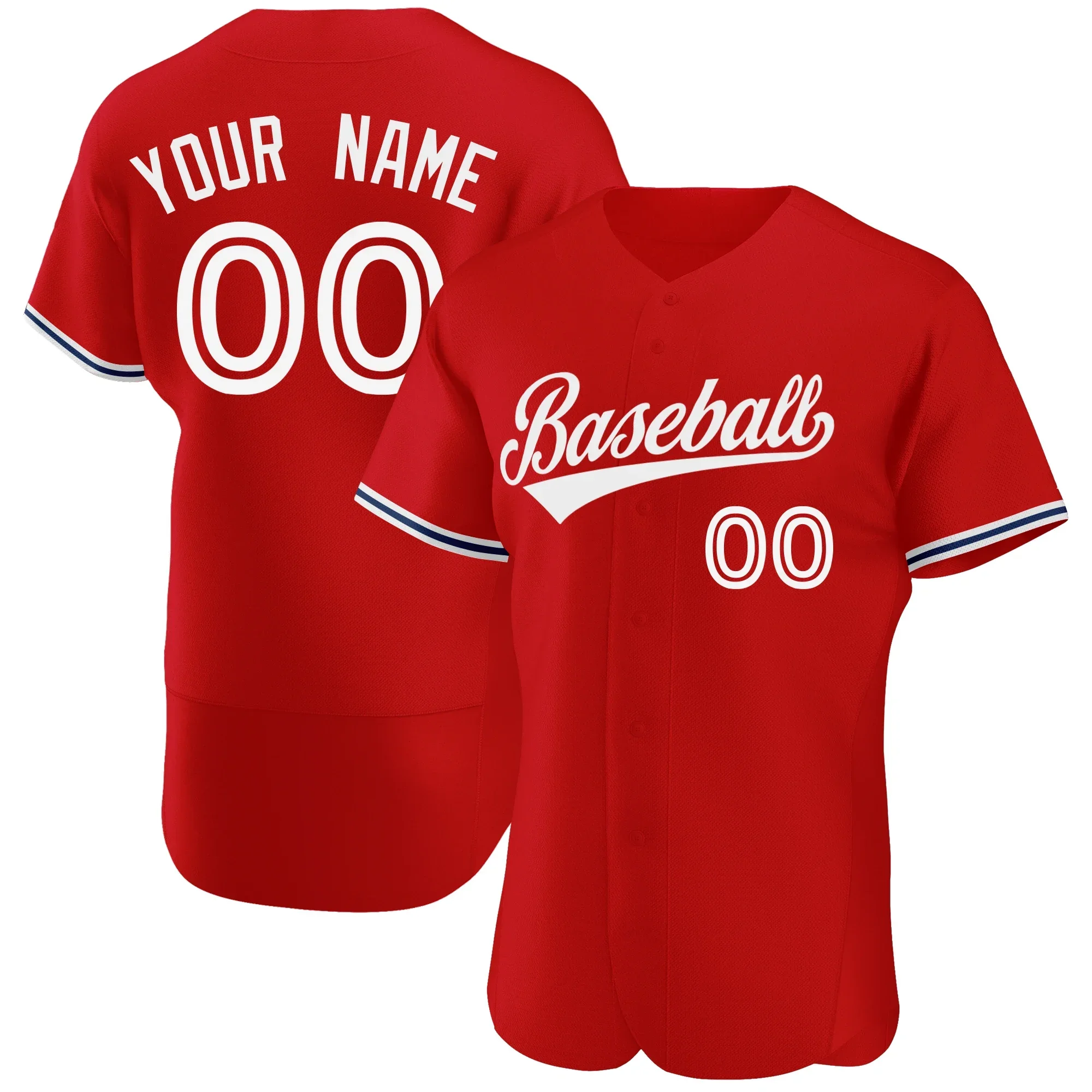 thumbnail image 1 of Camiseta de béisbol personalizada con nombre y número de equipo impresos, camisetas transpirables de manga corta personalizadas y geniales para hombres, niñas y jóvenes, 1 of 5