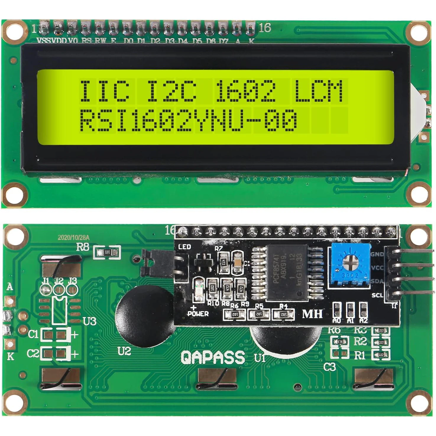 LCD1602 Screen Backlight LCD Display Module Board 2 x 16 Characters 1602 5v for Ar-duino Duemilanove Robot 1602A UNO R3 MEG display module lcd display module