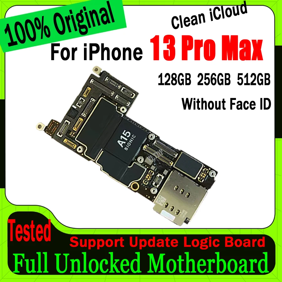 

Factory Unlock Plate For Iphone 13 Pro Max 128g/256g/512g Motherboard Original Clean iCloud Mainboard Support Update Logic Board