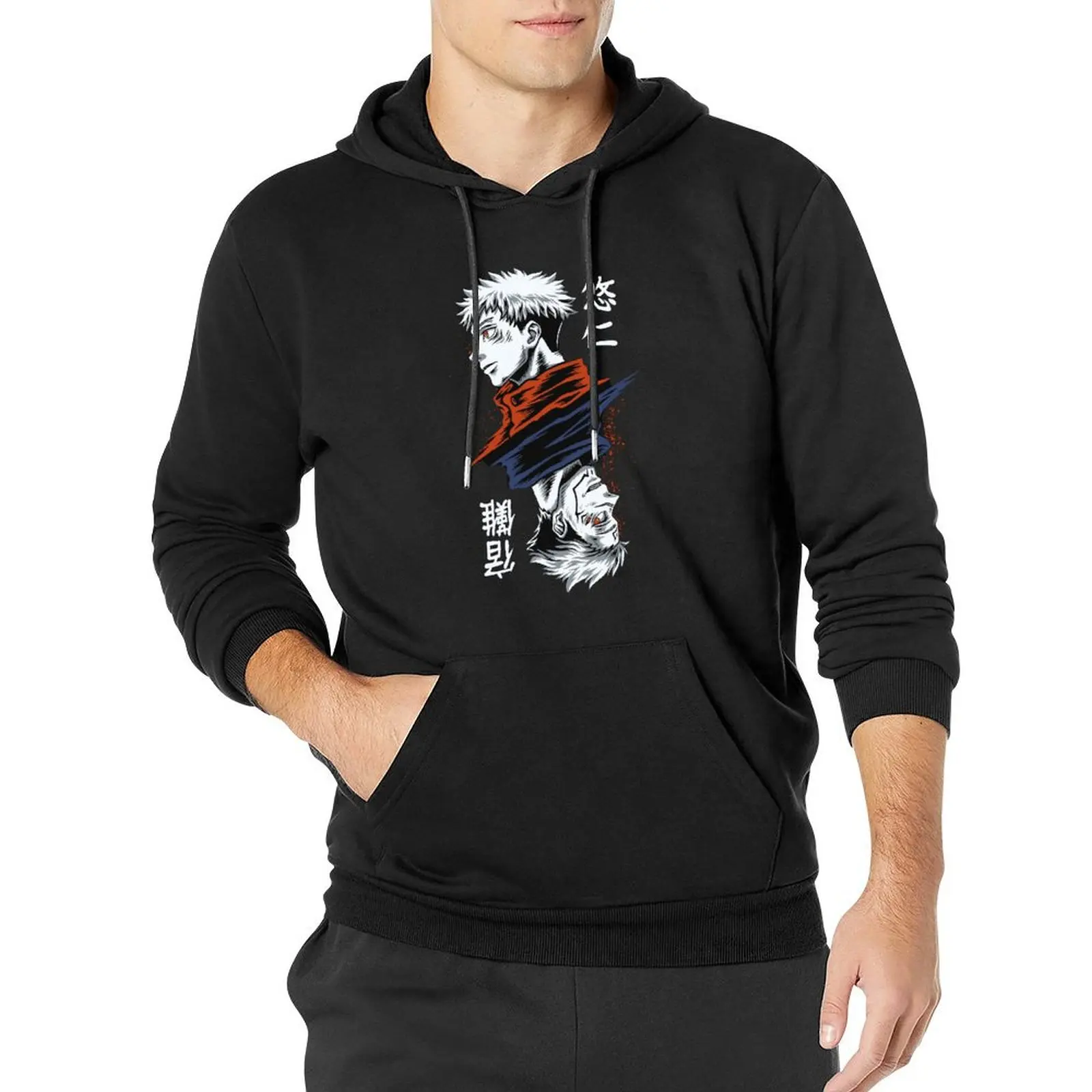 

JJK Jujutsu Kaisen Loose Hoodies Men Japanese Anime Street Style Pullover Hoodie Autumn Trendy Design Sweatshirts 4XL 5XL 6XL