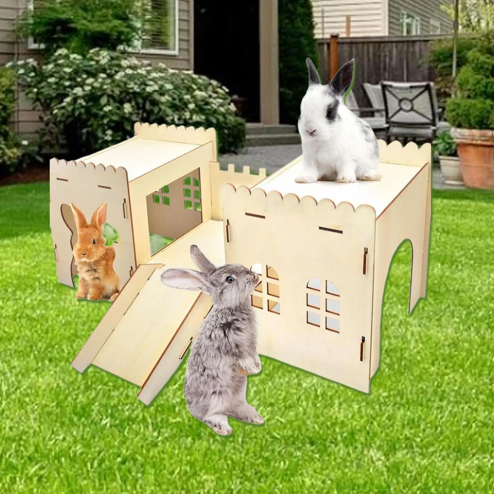 Rabbit Hideout Bunny Wooden House Bunny Castle Buy Rabbit Hideout