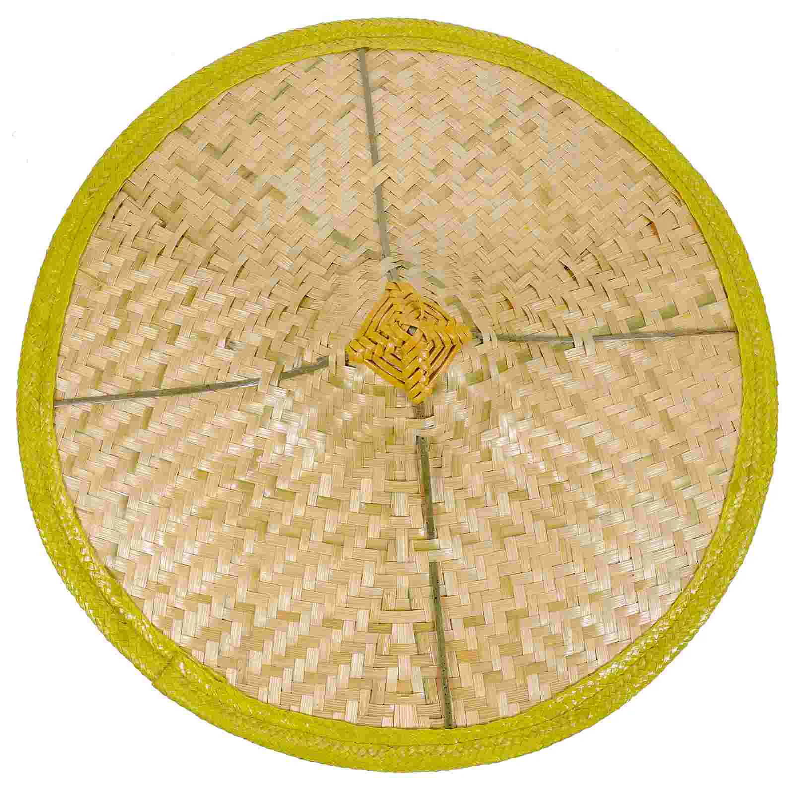 

Has Bamboo Hat Hats Stage Performance to Weave Traditional Home Decor Costume Supplies Child