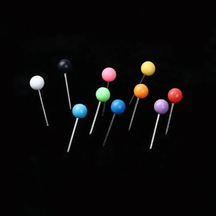 Push Pins 500Pcs/Set Map Tacks Push Pins Plastic Head With Steel Point 4MM 11MM Cork Board Safety Colored Thumbtack