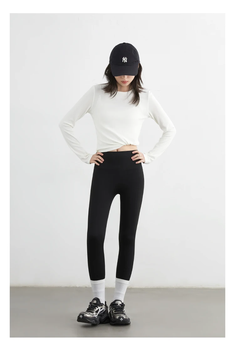 CHIC VEN Women Leggings Pants Solid High Waisted Stretch Yoga Pant Tights Fitness Elastic Running Sportswear Autumn Winter 2025