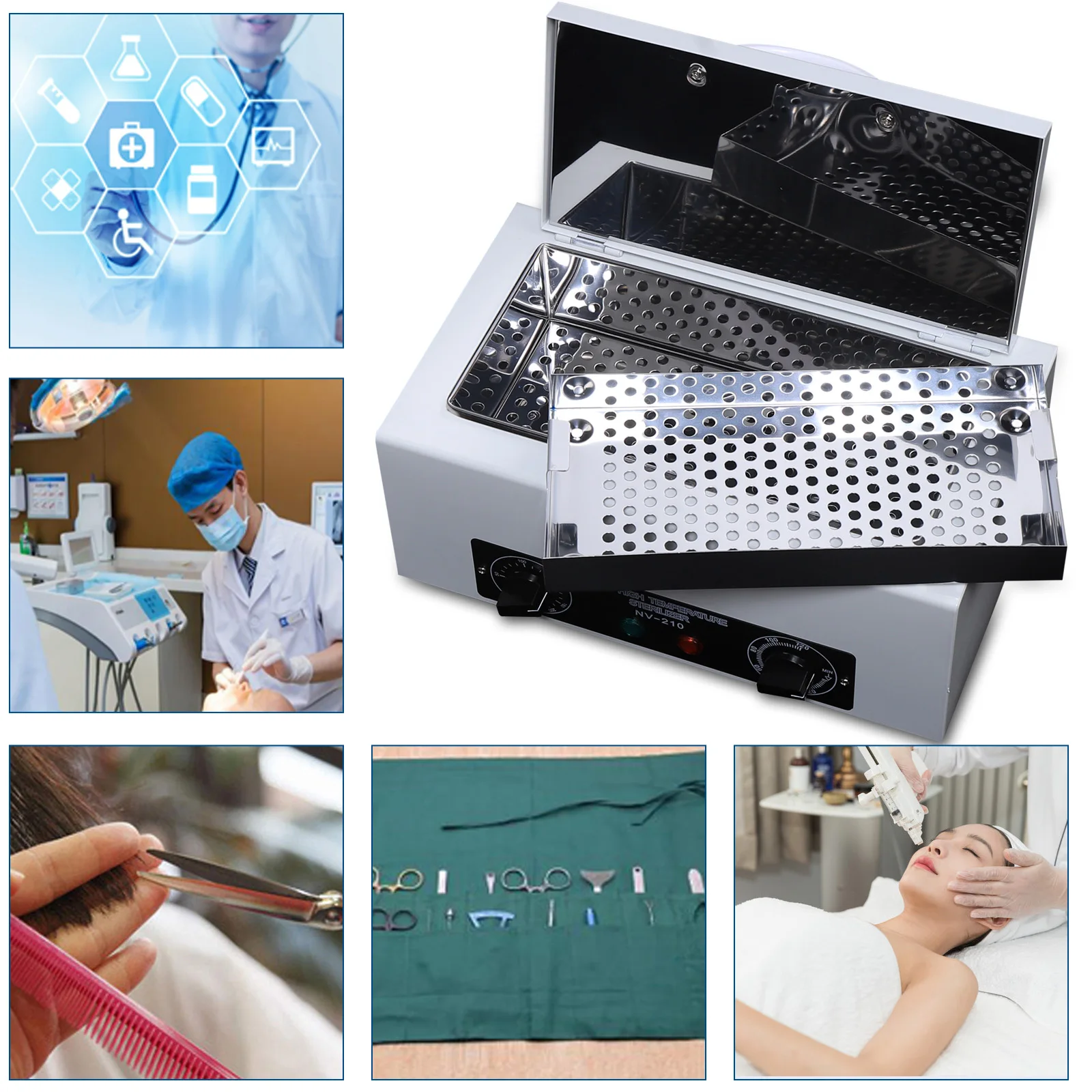 Sweetmile UV Ozone Sterilizer Box Cabinet High Temperature Nail Sterilizer Disinfection Box Storage Case Nail Tools Machine 3