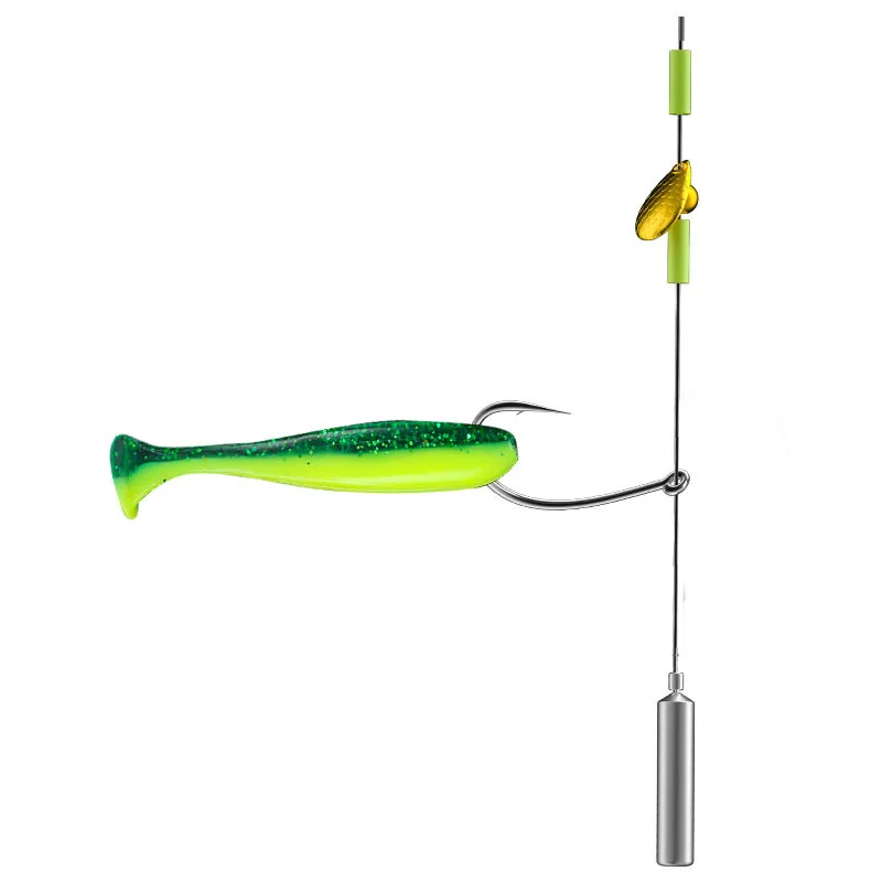 5pcs/set Texas Rig Fishing Tackle Kit