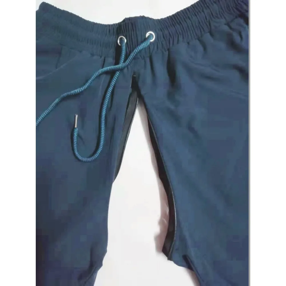 Open Crotch Outdoor Sex Fashion Casual Jogger Pants Men Fitness Gyms Pants Tight Outdoor Sweatpants Running Pants Mens Trousers