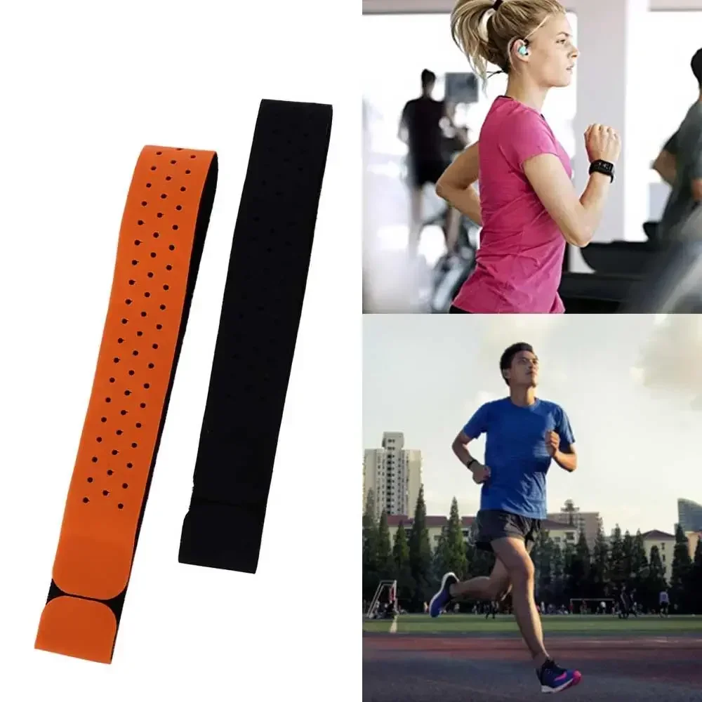 통기성이 조절 가능하고 Scosche Garmin Wahoo TICKR XOSS와 호환되는 교체용 팔 스트랩이 포함된 1PC 탄성 손목 스트랩