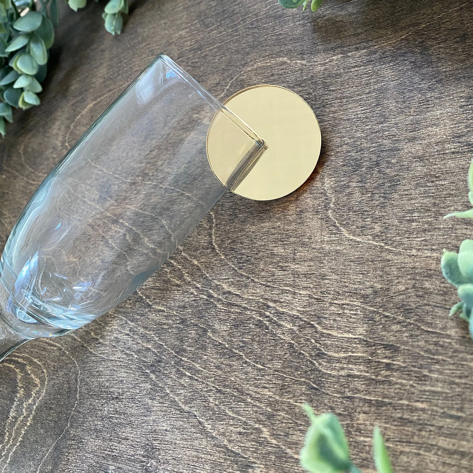 빈 아크릴 칵테일 글라스 참 마커 음료 태그 와인 글라스 참 테이블 마커 웨딩 생일 이벤트 파티 장식 골드 & 실버