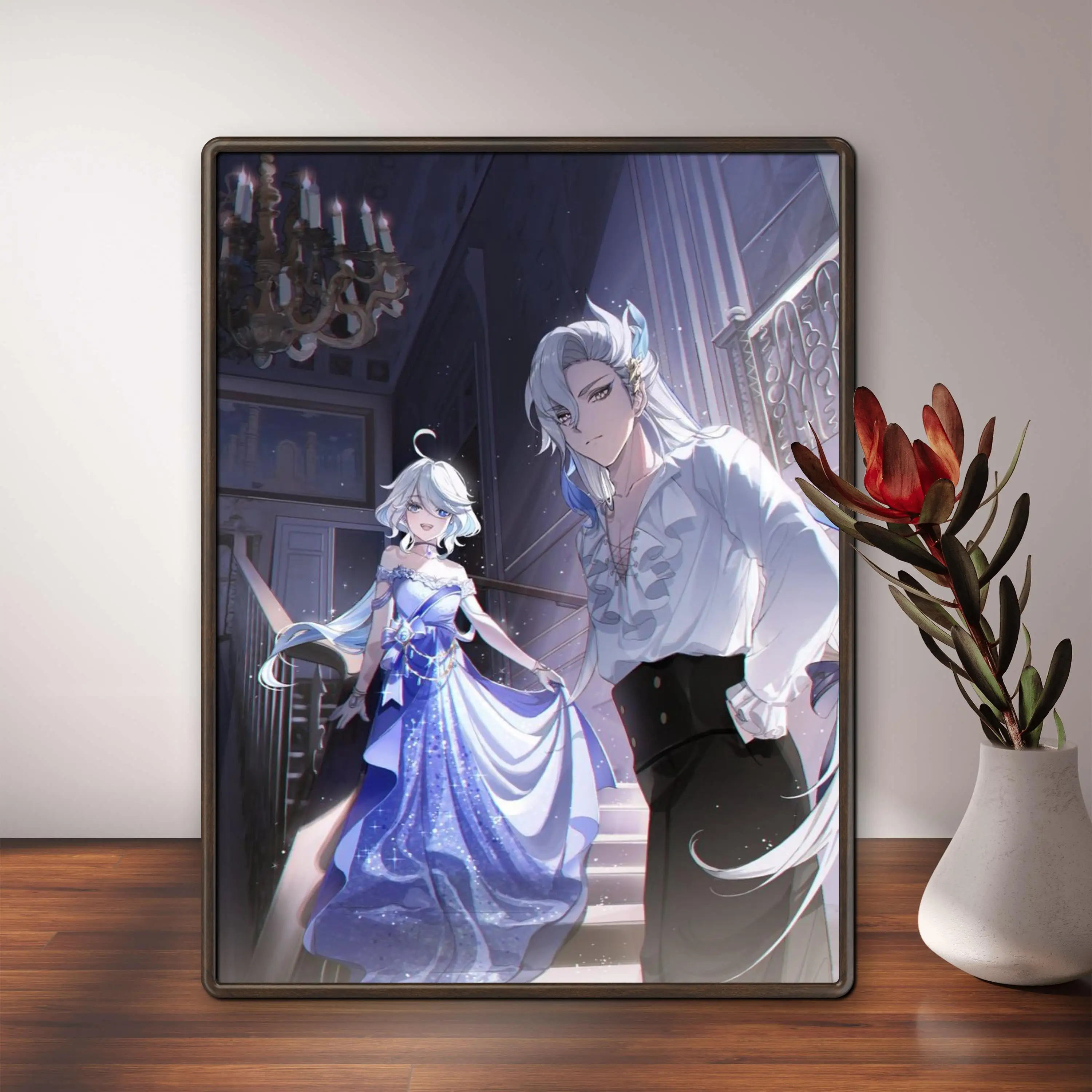 Genshin Impact Neuvillette Focalors 5D Diamond Painting Game Character Mosaic Cross Stitch Kit Diamond Embroidery Room Decor diamond painting diamond painting accessories