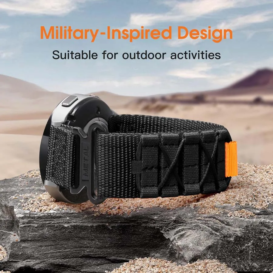 Durable Nylon QuickFit Watch Band Bracelet - Adjustable Strap in Multiple Sizes